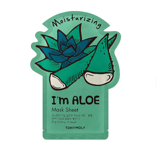 TONYMOLY I'm Real Sheet Mask Aloe 20ml TONYMOLY Aloe Sheet Mask packet