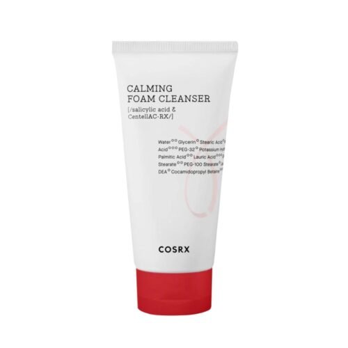 Cosrx AC Collection Calming Foam Cleanser tube for acne-prone skin