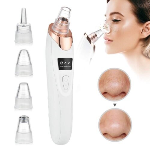 Electric pore vacuum with suction heads
