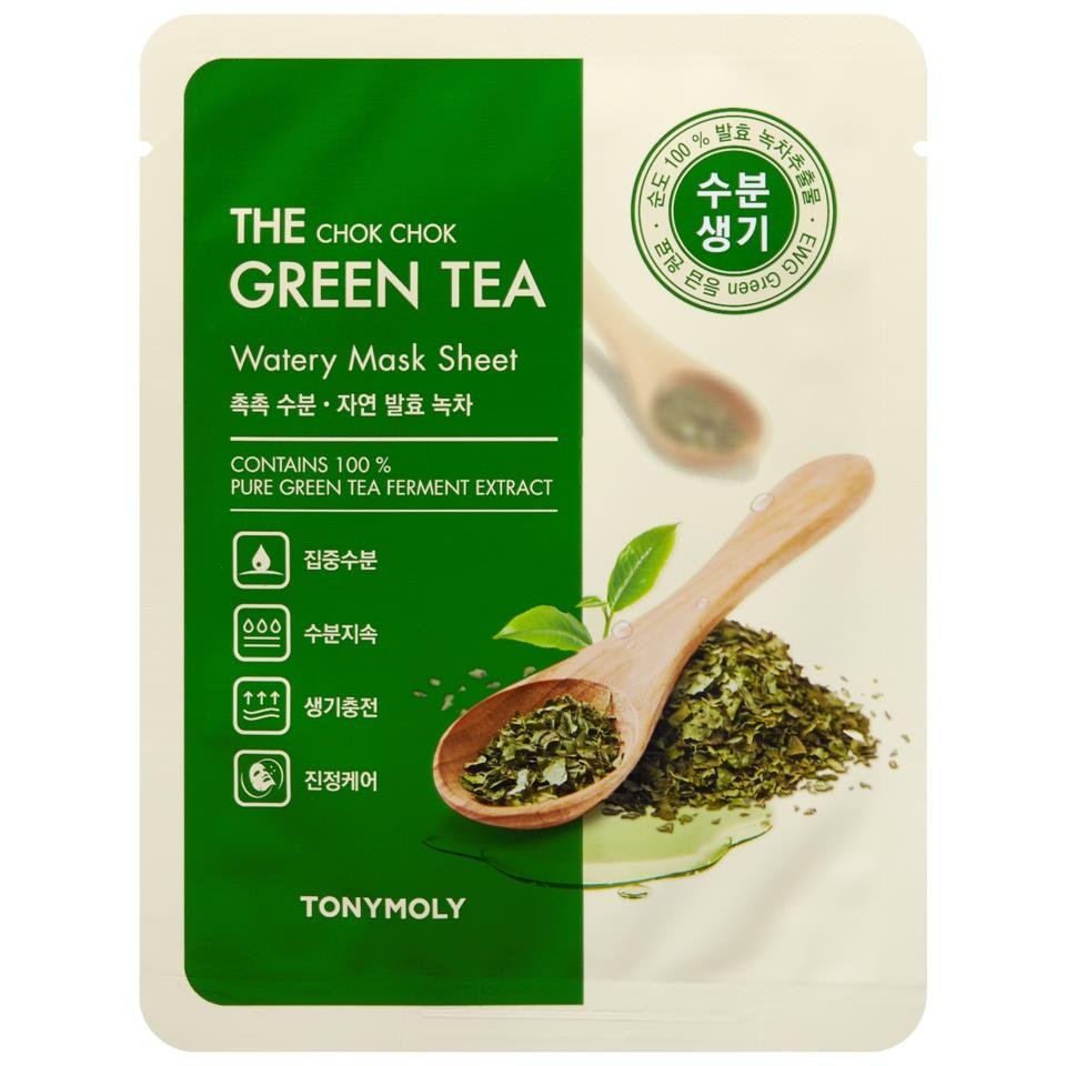 TONYMOLY The Chok Chok Green Tea Watery Mask Sheet 20g TONYMOLY Green Tea Watery Mask packet